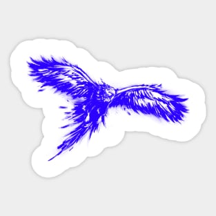 Phoenix, Mythical Firebird- Blue Version Sticker